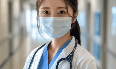 医療現場で活躍する女性医師の写真