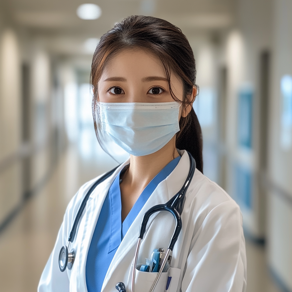 医療現場で活躍する女性医師の写真