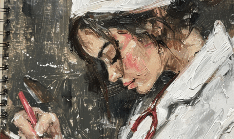 医学部受験生のための英検というイメージのイラスト