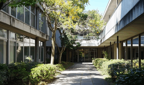 初夏の大学を思わせるイメージ写真