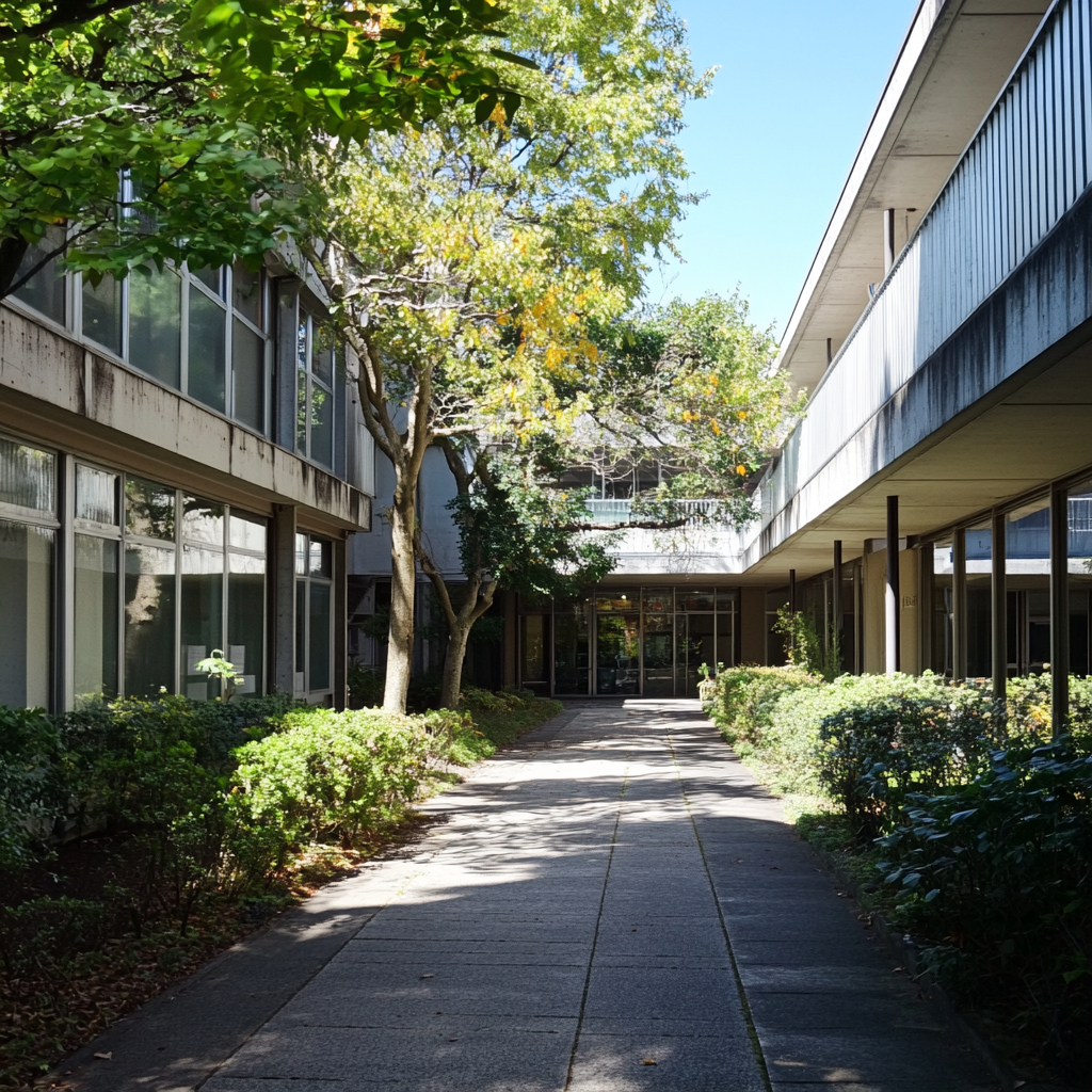 初夏の大学を思わせるイメージ写真