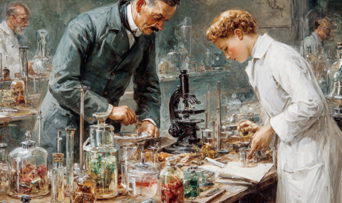 昔のドイツ人医師イメージ