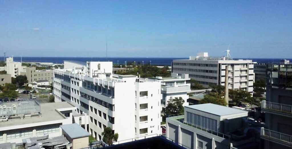 三重大学医学部附属病院からの眺め