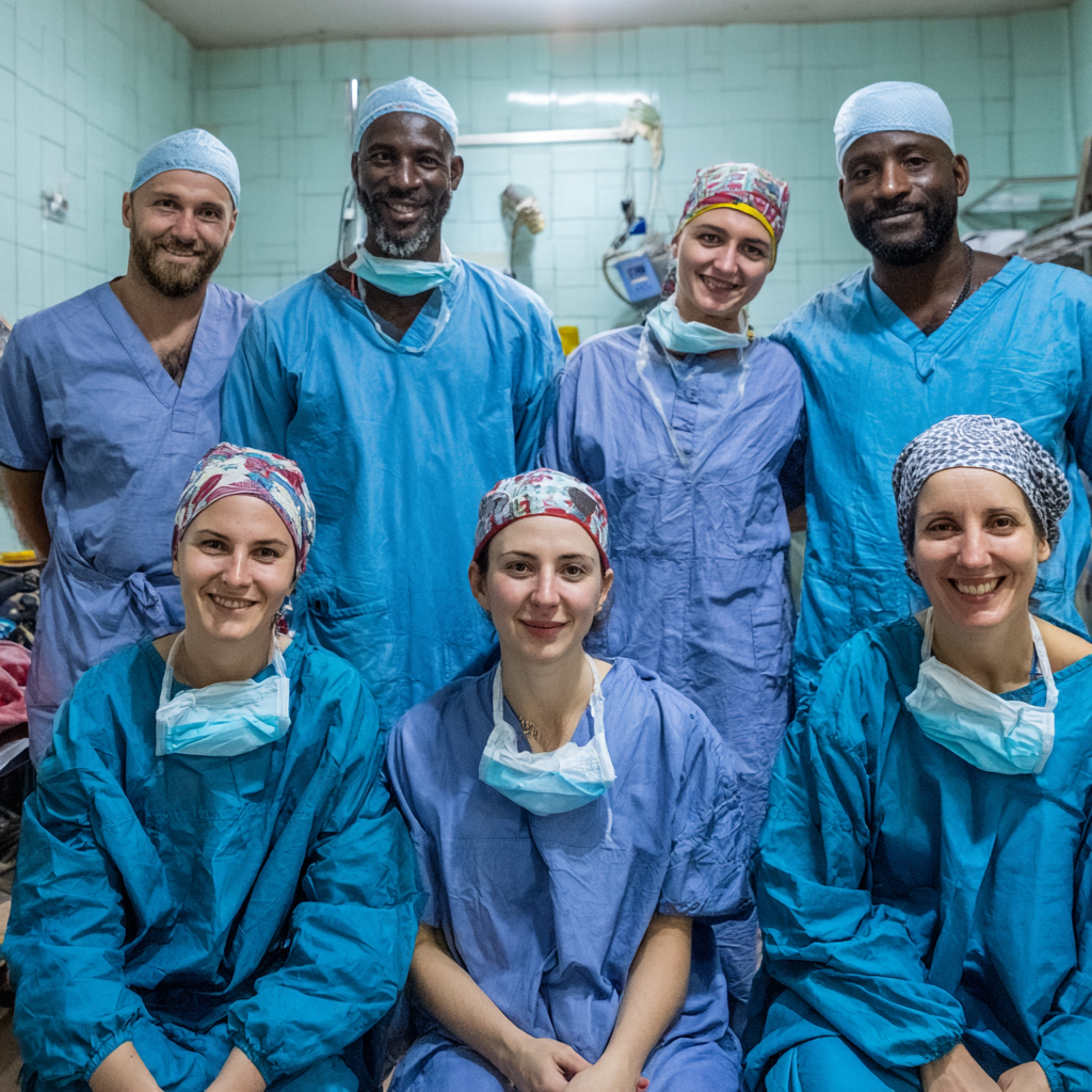 人道支援を行う医師イメージ